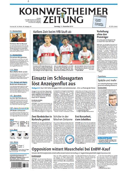 Kornwestheimer Zeitung gratis probelesen