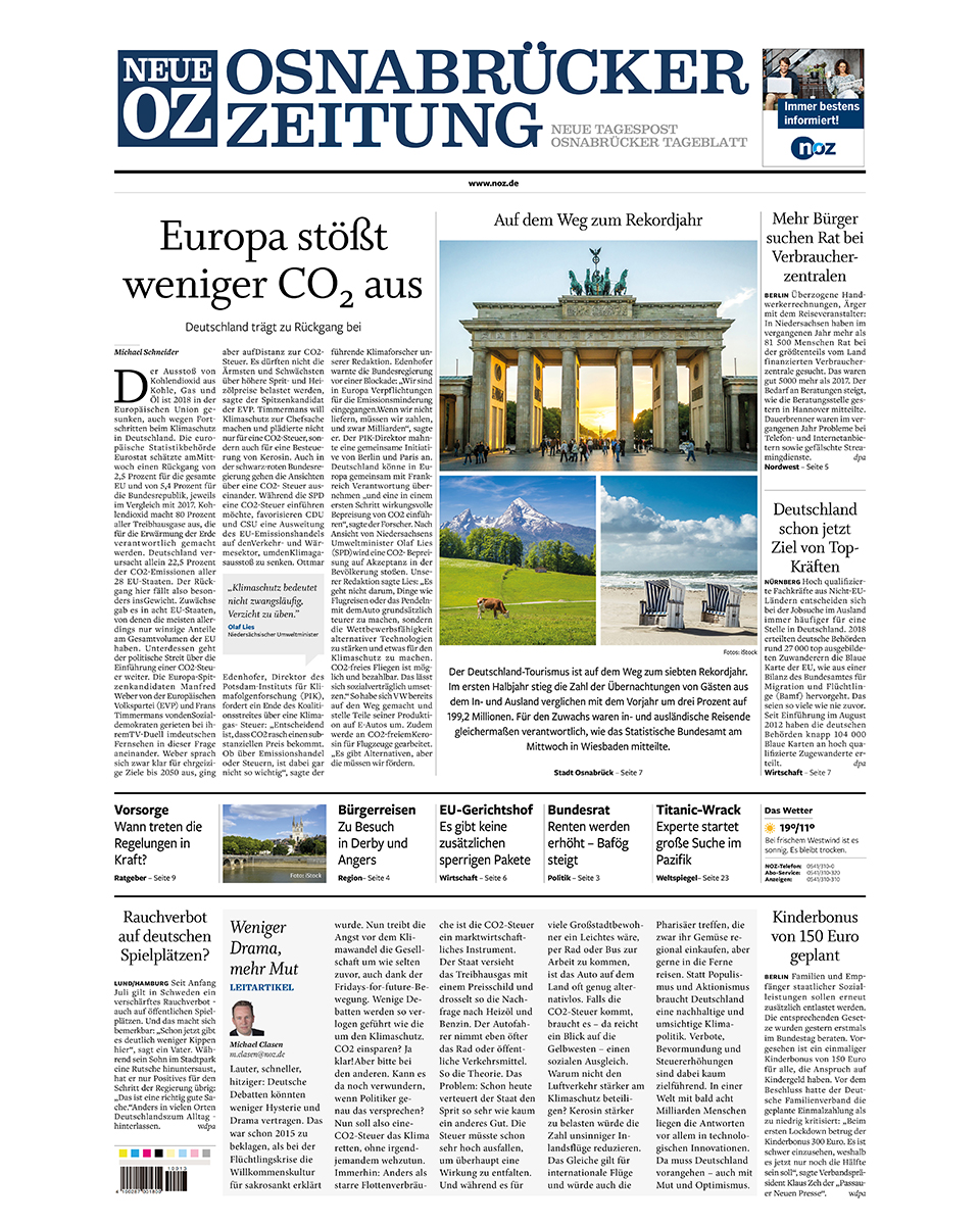 Neue Osnabrücker Zeitung gratis probelesen