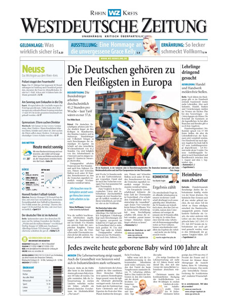 Westdeutsche Zeitung - Rheinkreis gratis probelesen